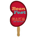 Digital Bean Fast Fan w/ Wooden Handle & 1 Side Imprint (1 Day)
